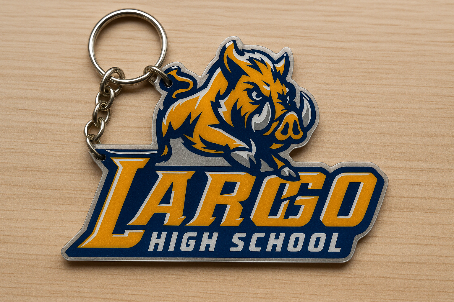 School mascot keychain