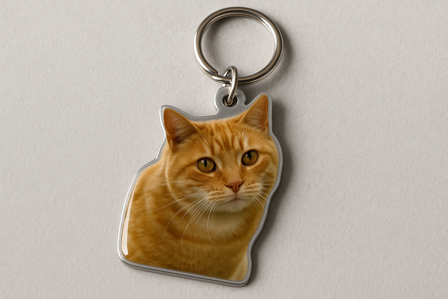 Pet photo keychain