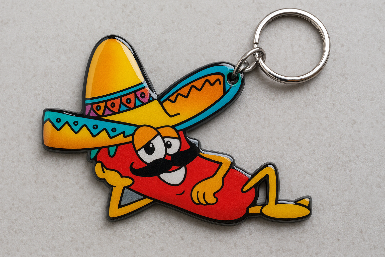 Cartoon mascot keychain